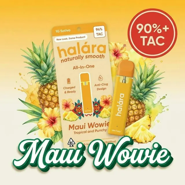 Halara | Maui Wowie | High THC AIO | 1g