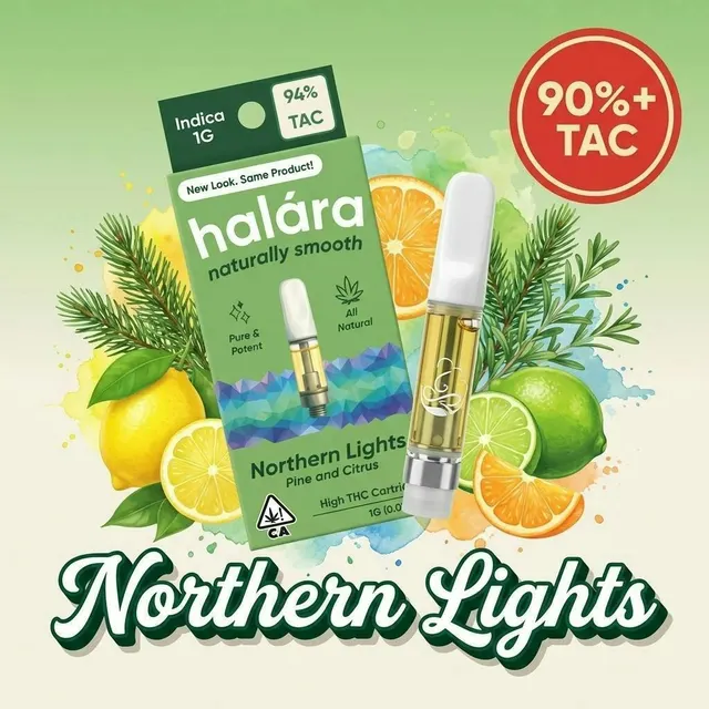 Halara | Northern Lights | High THC Cartridge | 1g
