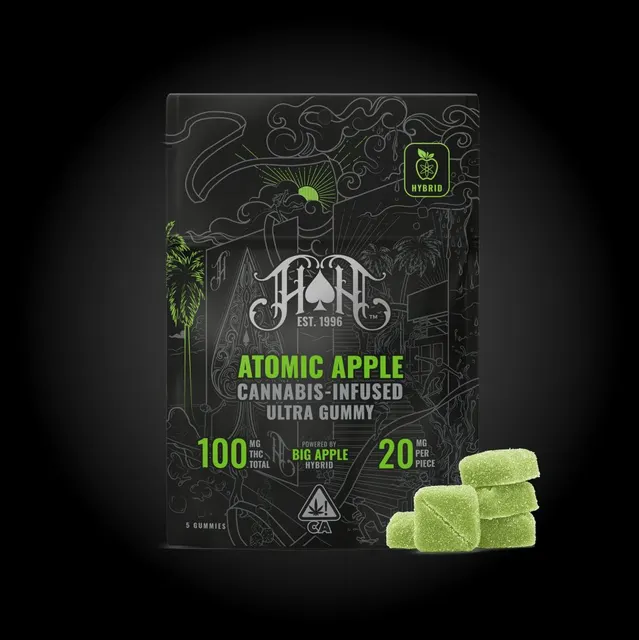 Ultra | Atomic Apple Gummies | 100mg | 5ct | 20mg/ea