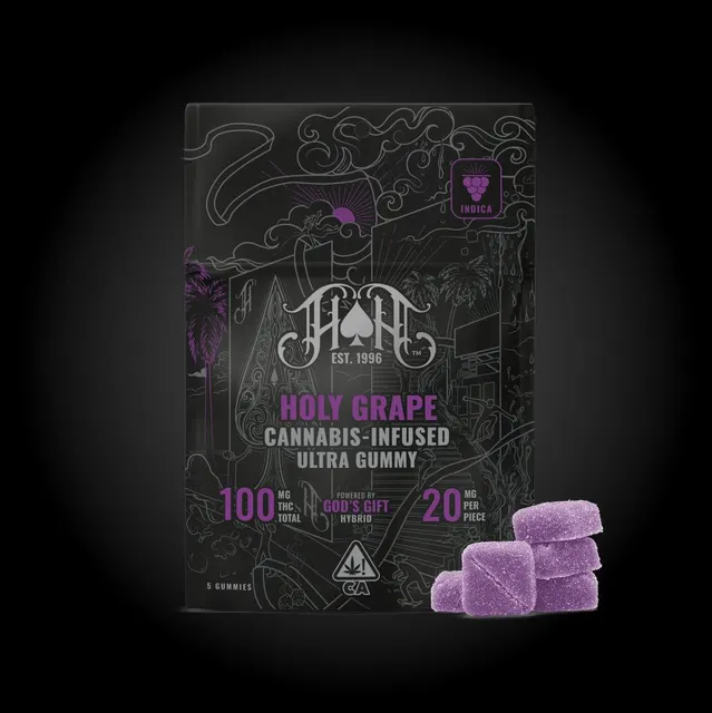 Ultra | Holy Grape Gummies | 100mg | 5ct | 20mg/ea