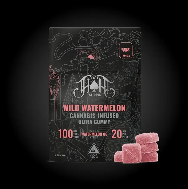 Ultra | Wild Watermelon Gummies | 100mg | 5ct | 20mg/ea