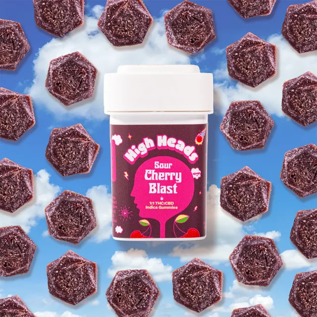 1:1 Cherry Blast Sours [10pk] (100mg CBD/100mg THC)