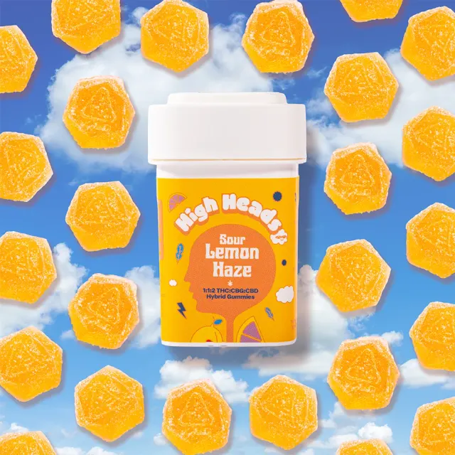 Sour Lemon Haze 1:1:2 - Hybrid 10pk (100mg THC / 100mg CBG / 200mg CBD)