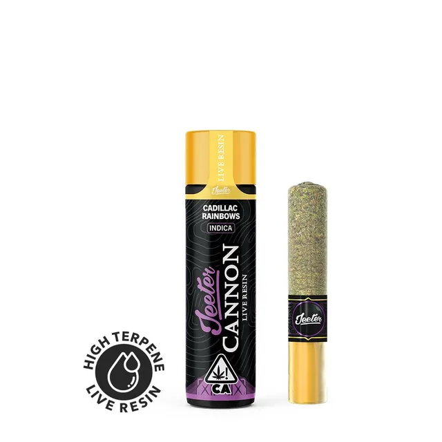 Jeeter | Cadillac Rainbows | Live Resin Cannon | Infused Joint | 1.3g