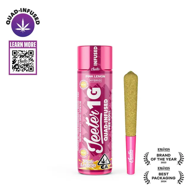 Jeeter | Pink Lemon | Quad-Infused Joint | 1g