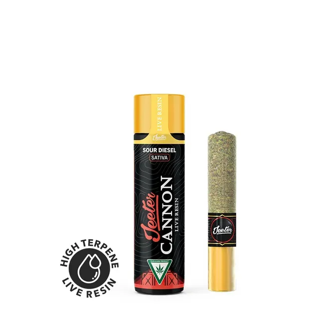 Jeeter | Sour Diesel | Live Resin Cannon | Infused Joint | 1.3g