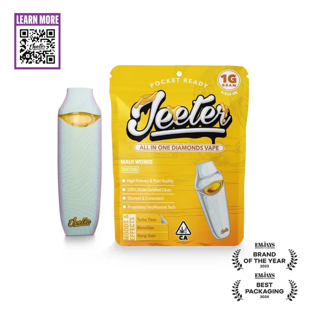Maui Wowie Jeeter All In One Diamonds Vape | Pocket Ready | 1g | Sativa