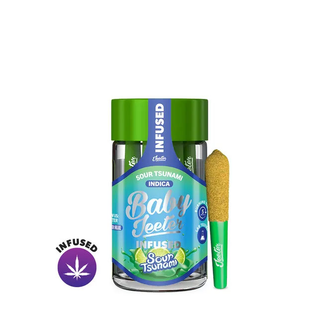 Sour Tsunami Baby Jeeter Infused Pre-Roll 5-pack | 2.5g