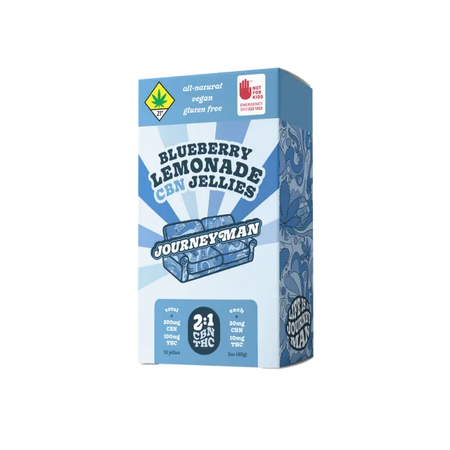 2:1 CBN Blueberry Lemonade Jellies [10pk] (200mg CBN/100mg THC)