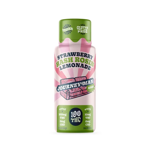 Strawberry Hash Rosin Lemonade (100mg THC)