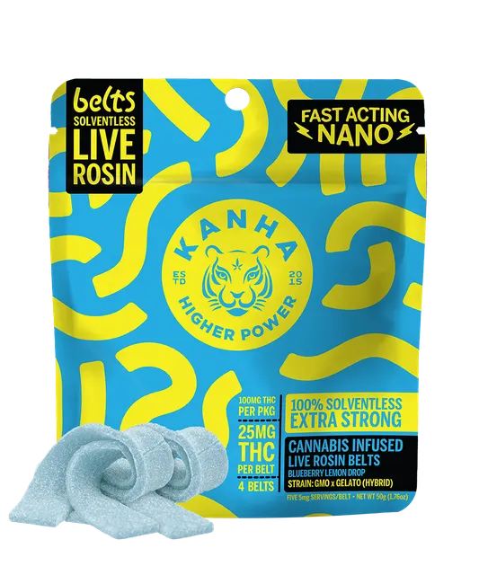 BLUEBERRY LEMON DROP SOLVENTLESS LIVE ROSIN BELTS