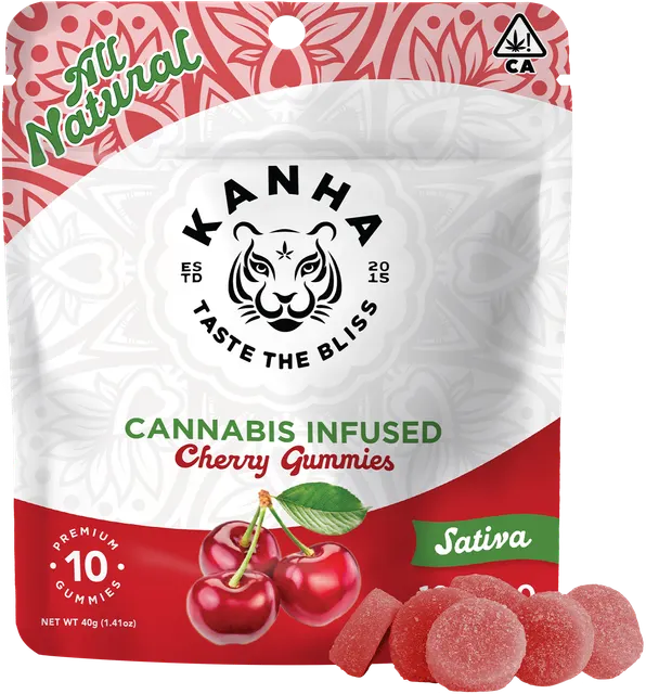 CHERRY SATIVA GUMMIES - 10 PACK