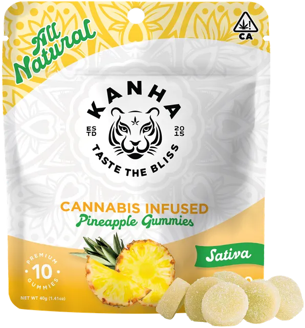 PINEAPPLE SATIVA GUMMIES - 10 PACK