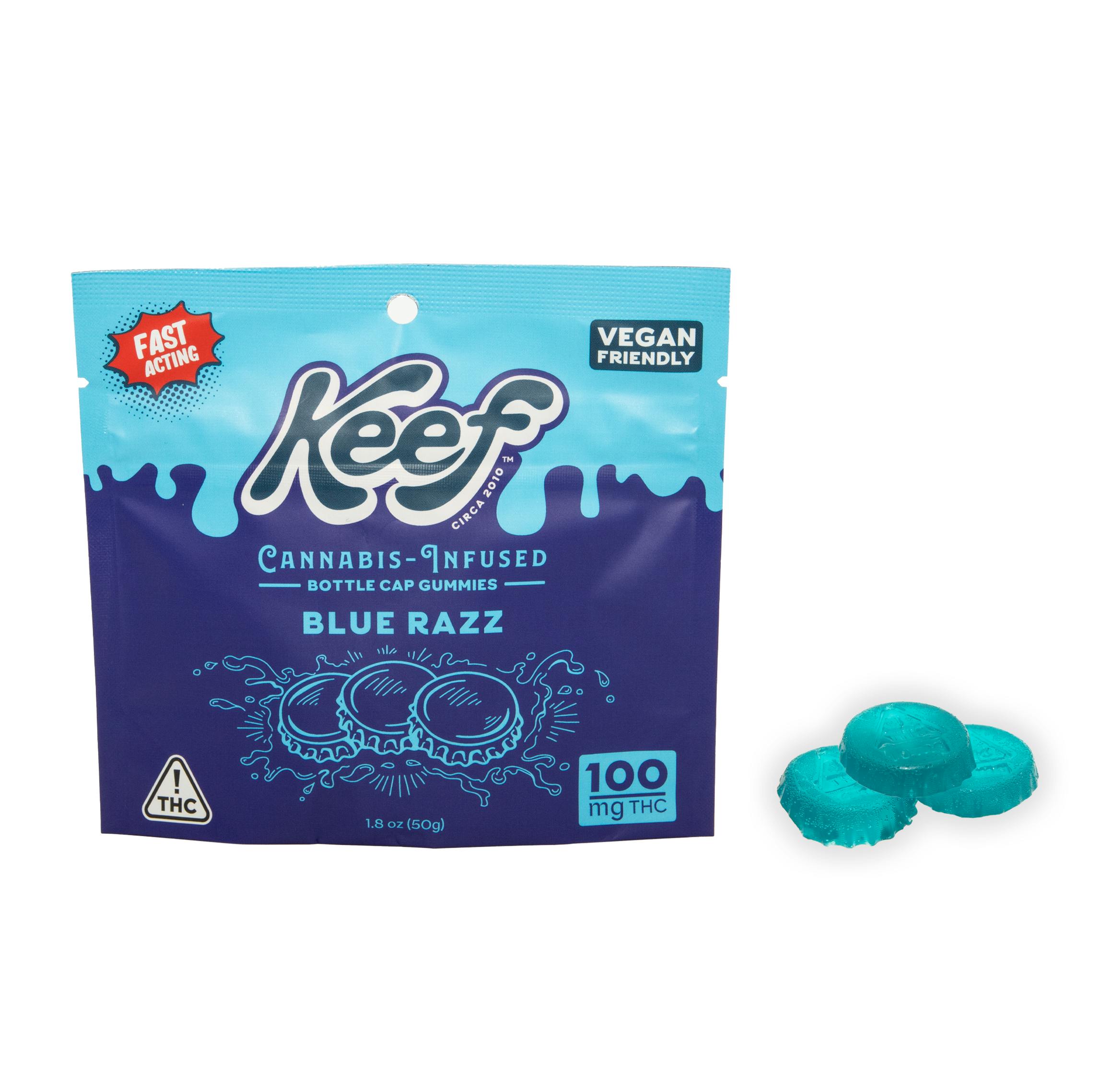 BLUE RAZZ GUMMIES 10PC [100MG]