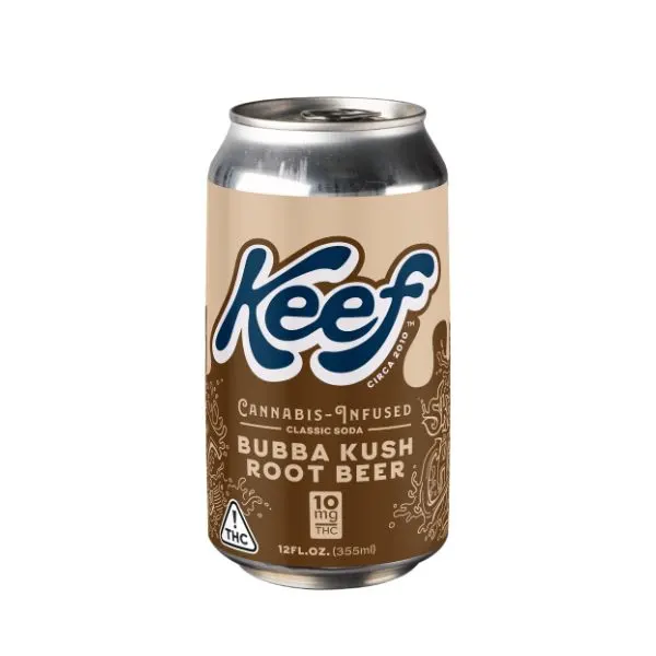 Keef Bubba Kush Root Beer Soda 10 mg