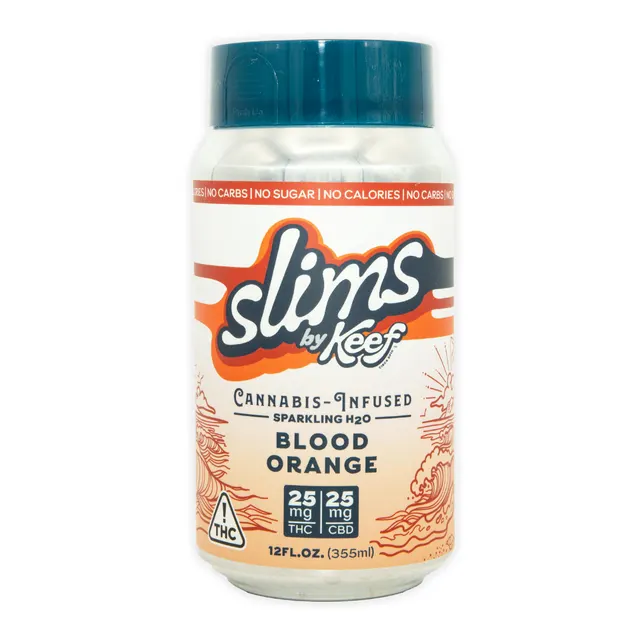 Keef Drink Slims Blood Orange 1:1 25mg THC 25mg CBD