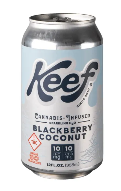 Keef - Sparkling H2O - Blackberry Coconut (H) (10mg THC/CBD)