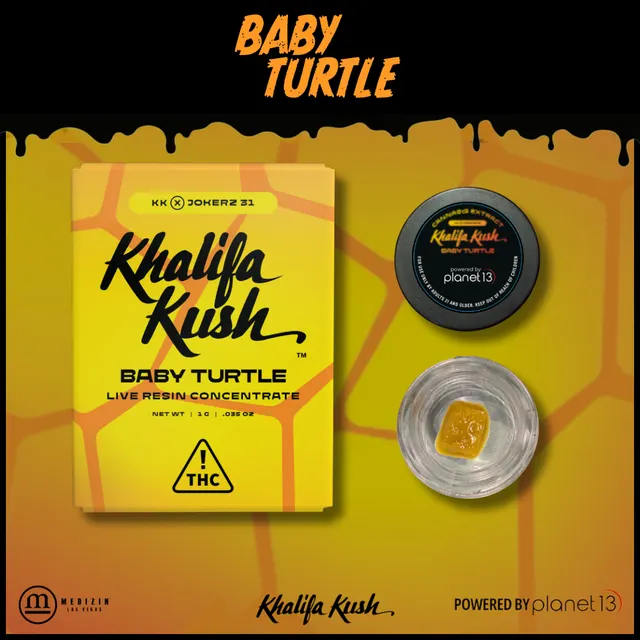 Khalifa Kush Baby Turtle .5g Live Resin Badder