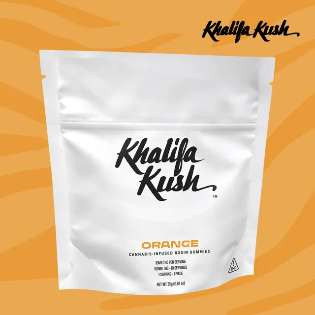 Khalifa Kush Orange 100mg Rosin Gummies