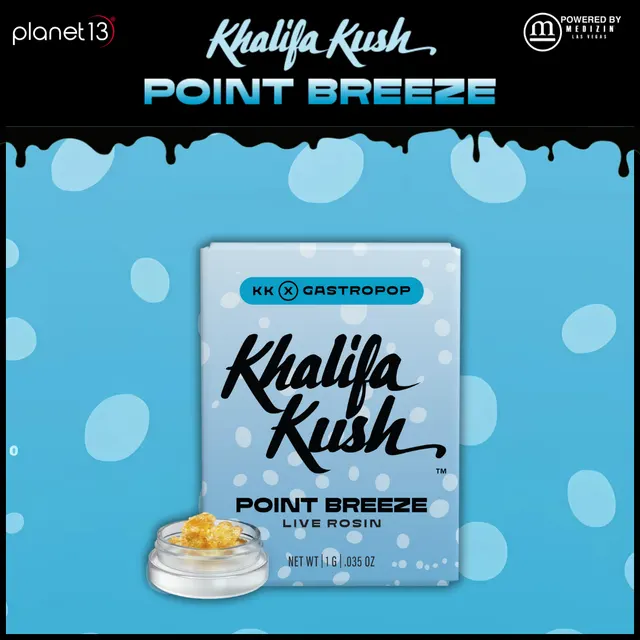 Khalifa Kush Point Breeze .5g Live Rosin