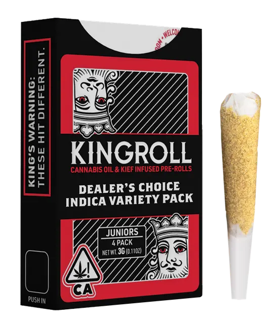 Kingroll Dealer's Choice 4pk - Indica #6 Variety