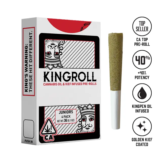 Kingroll Jr's: G S C x Gelato - 3g Infused Preroll - Hybrid