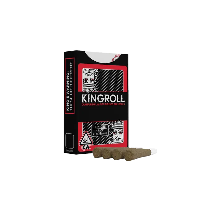 Kingroll Jrs | OG Kush x Northern Lights | Infused Joints | .75g each | 4pk