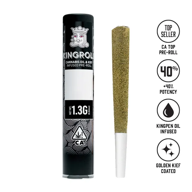 Kingroll Original: Cannalope A K x Cannalope Kush - 1.3g Infused Preroll - Indica