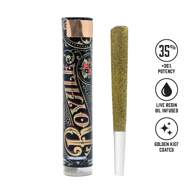 Kingroll Royale: Forbidden Blue - 1.3g Infused Preroll - Indica