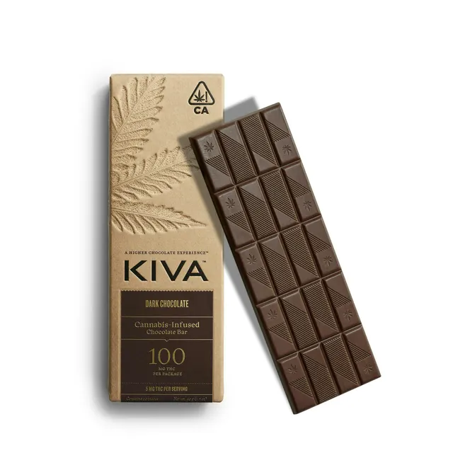 Dark Chocolate Bar | 100mg | 20ct | 5mg/ea