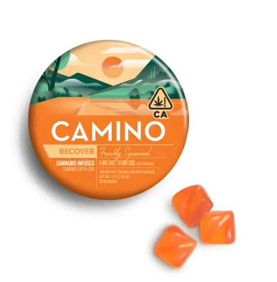 Kiva Camino Gummies - Freshly Squeezed CBG 1:2 100mg