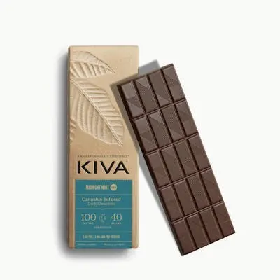 Midnight Mint Dark Chocolate | 4:1 THC:CBN | 100mg | 20ct | 5mg/ea