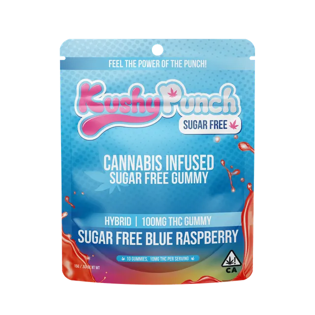 Sugar Free | Blue Raspberry Gummies | 100mg | 10ct | 10mg/ea