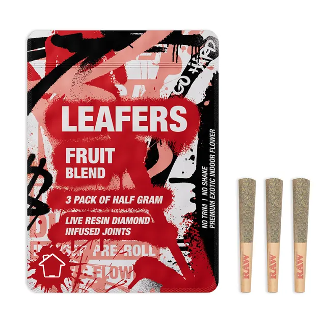 Leafers Fruit Blend Diamond-Infused Joints [3 x .5g]