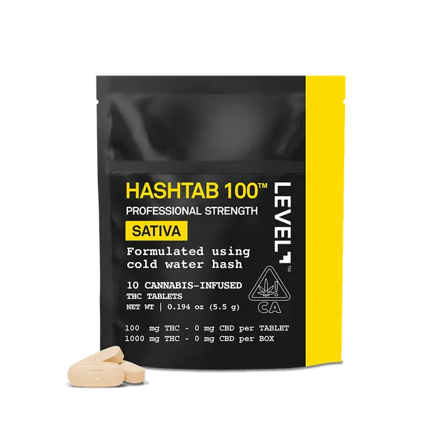 HASHTAB 100 | Sativa Tablets | 1000mg | 10ct | 100mg/ea