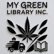 WEED DELIVERY & MY GREEN LIBRARY INC CANNABIS LOS ANGELES DISPENSARY logo