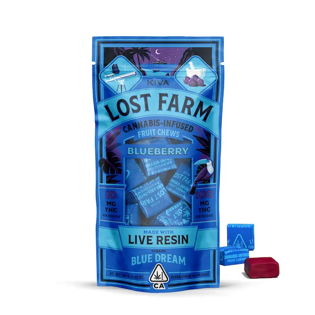 BLUEBERRY LIVE RESIN INFUSED FRUIT CHEWS