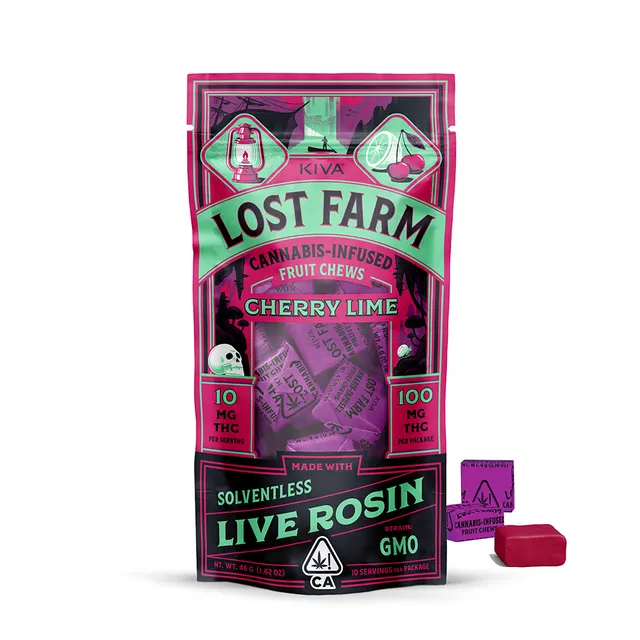 CHERRY LIME SOLVENTLESS LIVE ROSIN FRUIT CHEWS