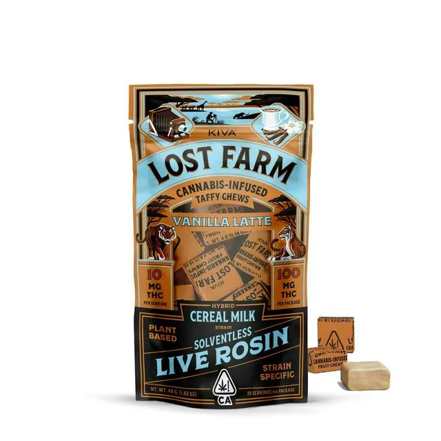 Vanilla Latte 'Cereal Milk' Live Rosin Chews | 100mg | 10ct | 10mg/ea