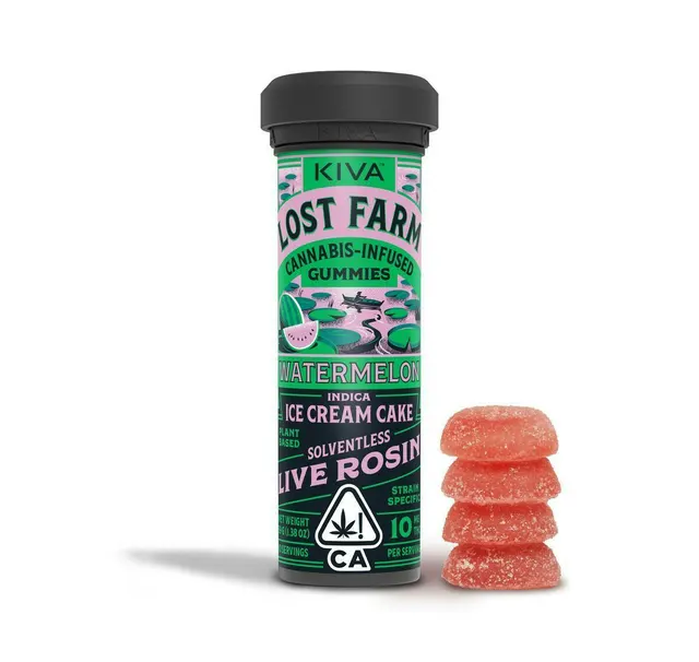 Watermelon 'Ice Cream Cake' Live Rosin Gummies | 100mg | 10ct | 10mg/ea