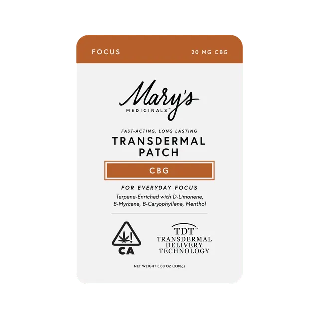 Focus (CBG) Transdermal Patch (CA)