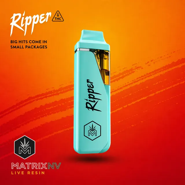 Matrix NV South Central Purps (H) Live Rosin Ripper Disposable Vape 0.5g