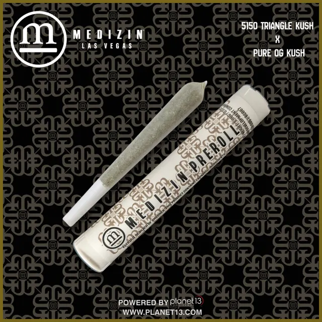 Medizin 5150 Triangle Kush x Pure OG Kush 1g Preroll
