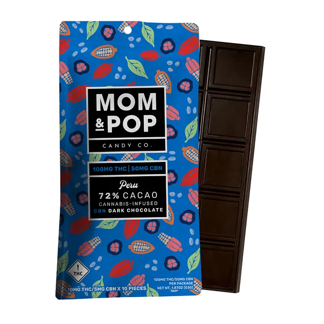 2:1 DARK CHOCOLATE BAR 100MG THC/50MG CBN