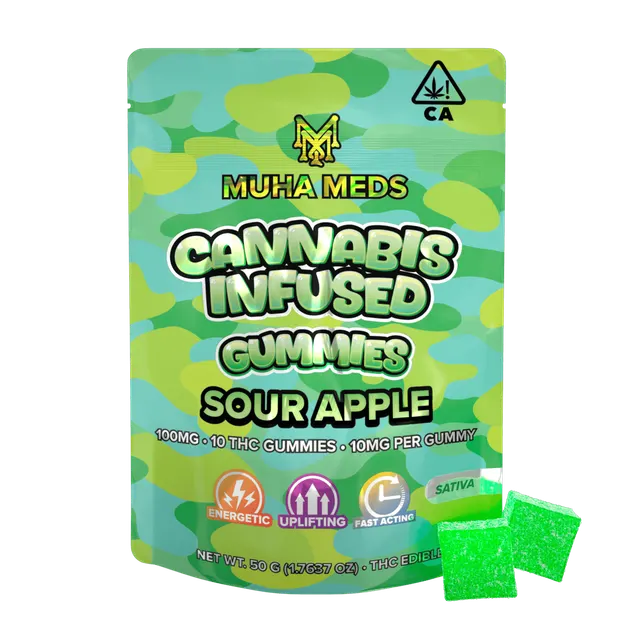 Sour Apple Gummies | 100mg | 10ct | 10mg/ea