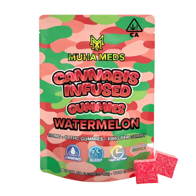 Watermelon Gummies | 100mg | 10ct | 10mg/ea