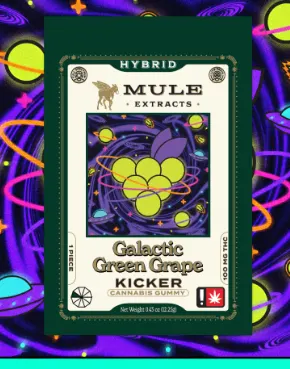 Kicker | Galactic Green Grape Gummy | Hybrid LR | 1pk