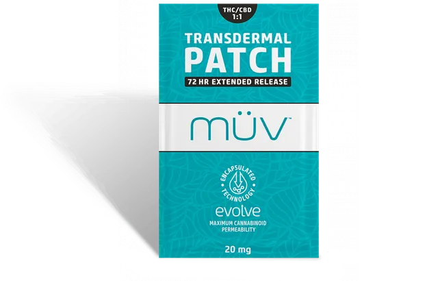MUV 1:1 Transdermal Patch (10mg THC:10mg CBD)
