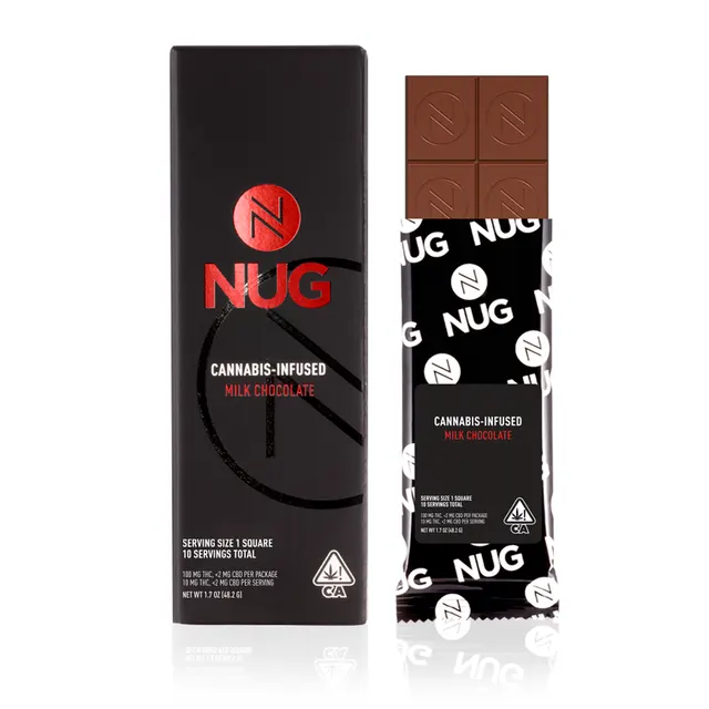 Nug Chocolate - Milk Chocolate Bar 100mg