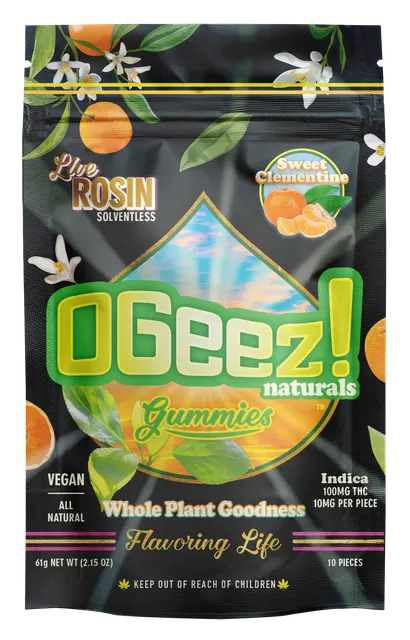 OGeez! - Naturals Gummies Live Rosin - Sweet Clementine (I) (100mg) (Vegan)